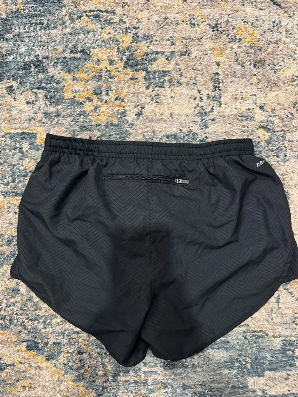 Nike Women's Black Athletic Running Shorts with Reflective Swoosh